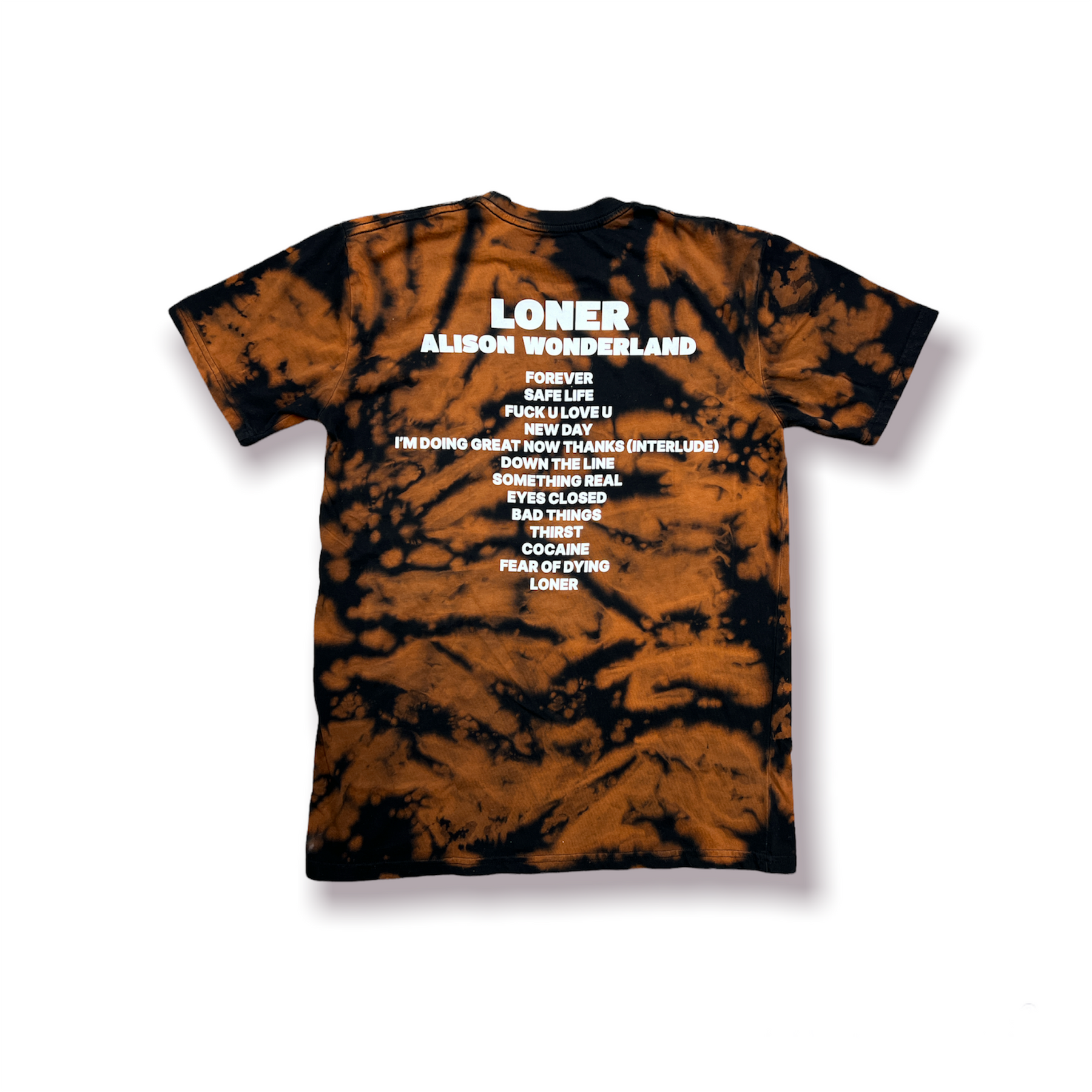 Loner Tracklist Tee - Bleached